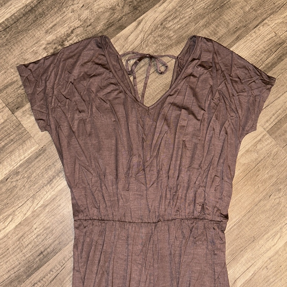 NEW Brown Cropped Length Jumpsuit - Picture 8 of 12